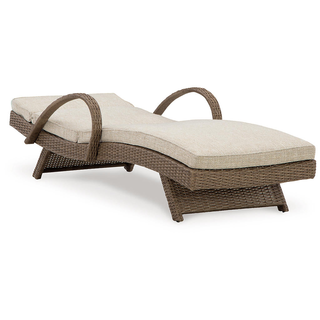 Beachcroft Outdoor Chaise Lounge with Cushion Signature Design by Ashley® Outdoor