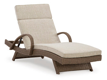 Beachcroft Outdoor Chaise Lounge with Cushion Signature Design by Ashley® Outdoor