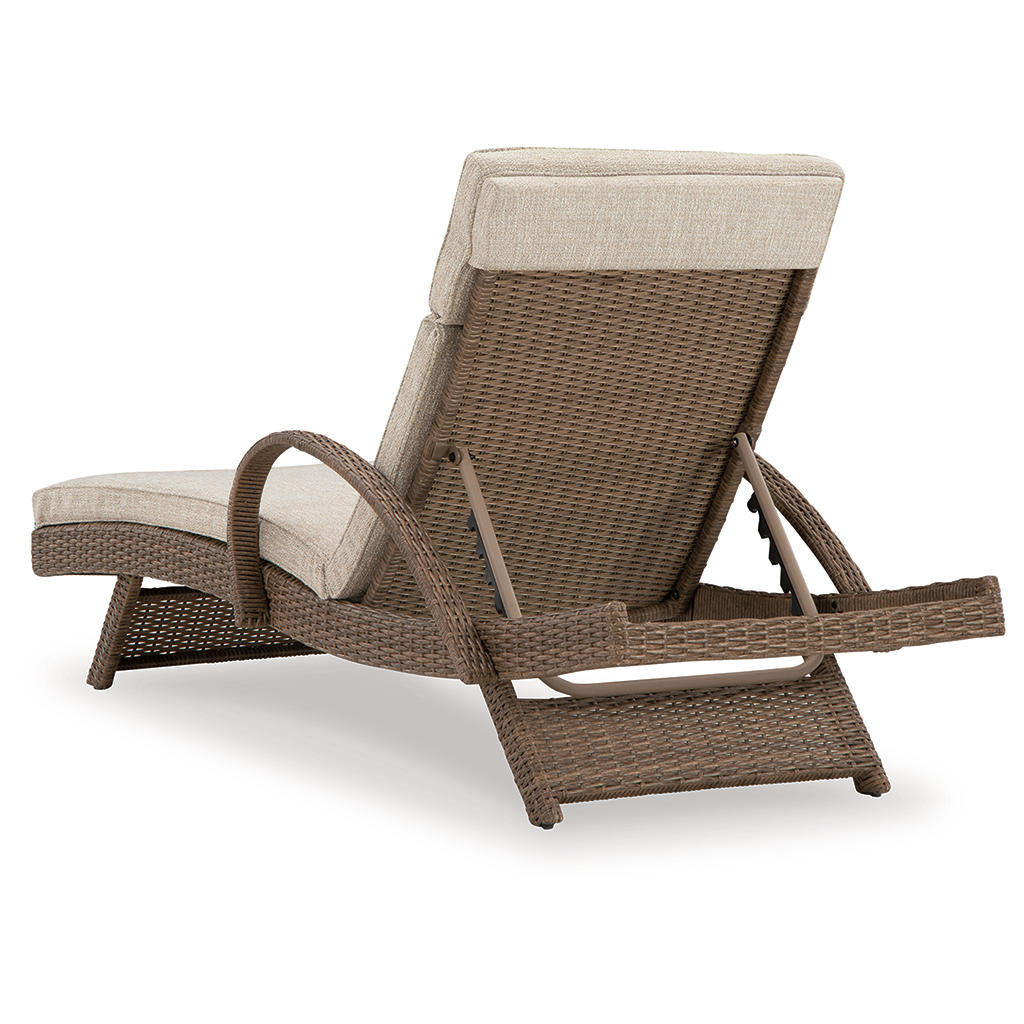 Beachcroft Outdoor Chaise Lounge with Cushion Signature Design by Ashley® Outdoor