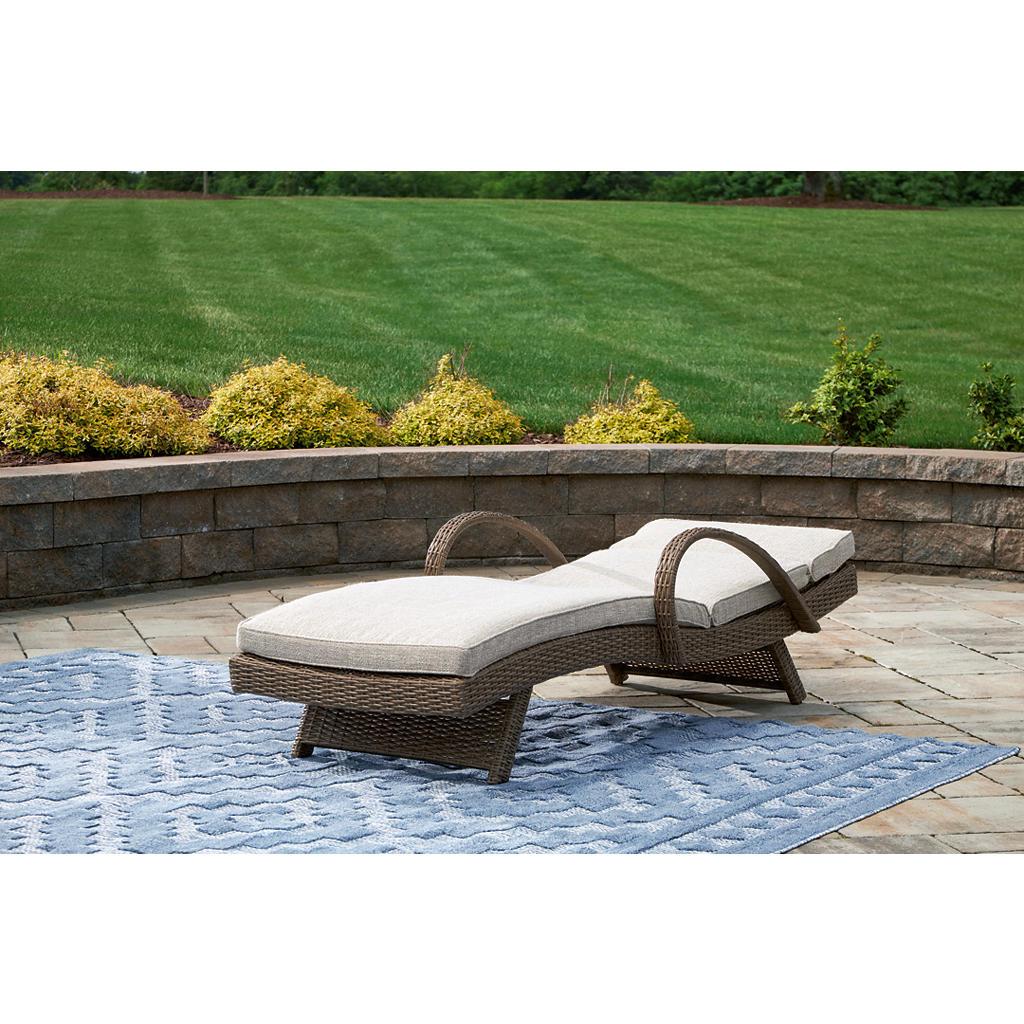 Beachcroft Outdoor Chaise Lounge with Cushion Signature Design by Ashley® Outdoor