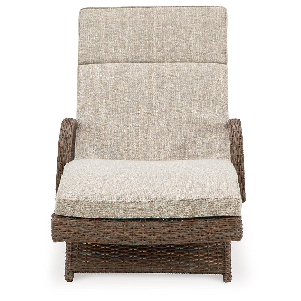 Beachcroft Outdoor Chaise Lounge with Cushion Signature Design by Ashley® Outdoor