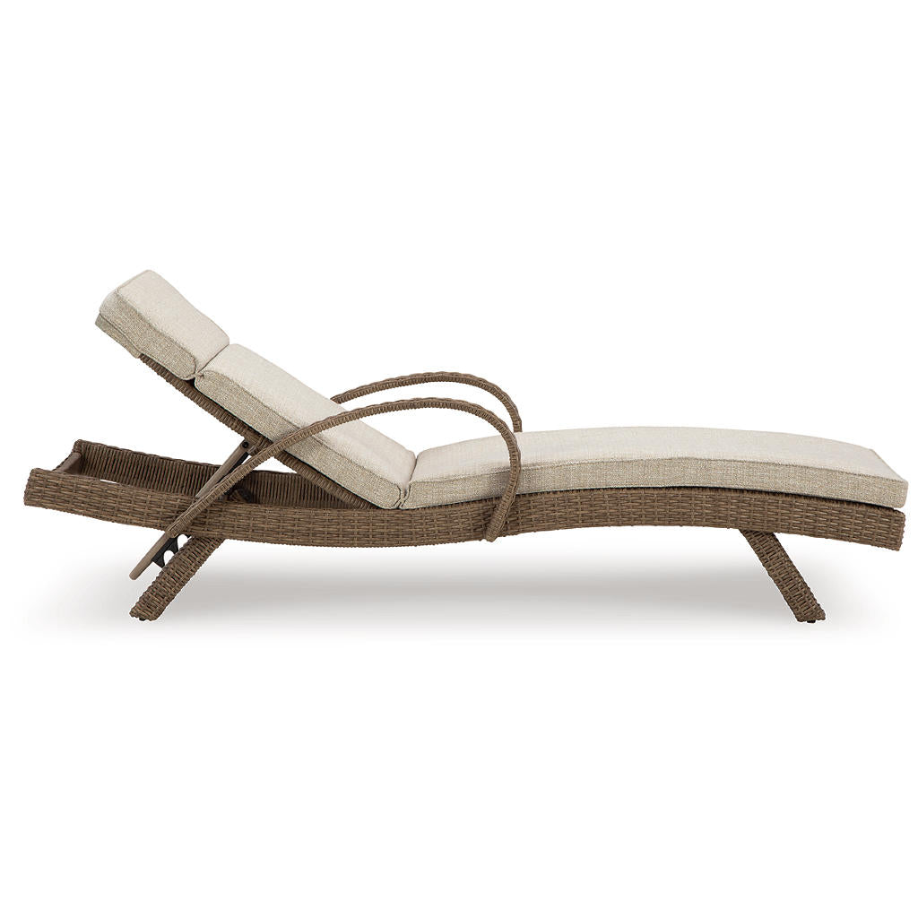 Beachcroft Outdoor Chaise Lounge with Cushion Signature Design by Ashley® Outdoor
