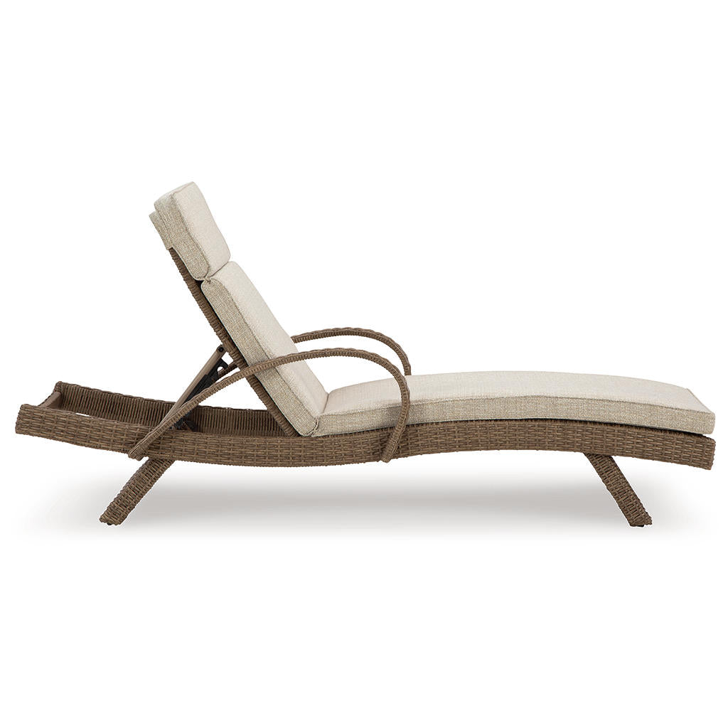 Beachcroft Outdoor Chaise Lounge with Cushion Signature Design by Ashley® Outdoor