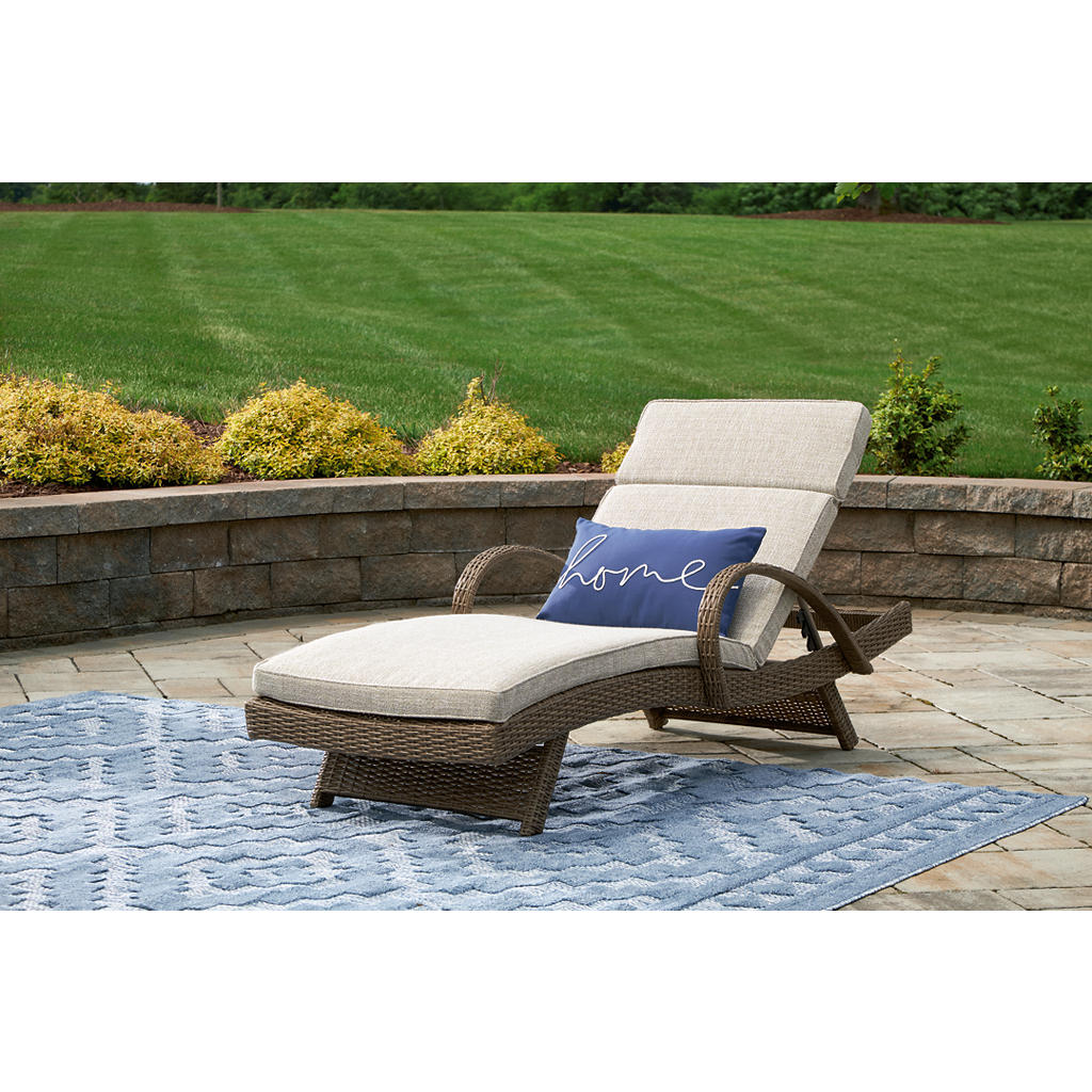 Beachcroft Outdoor Chaise Lounge with Cushion Signature Design by Ashley® Outdoor