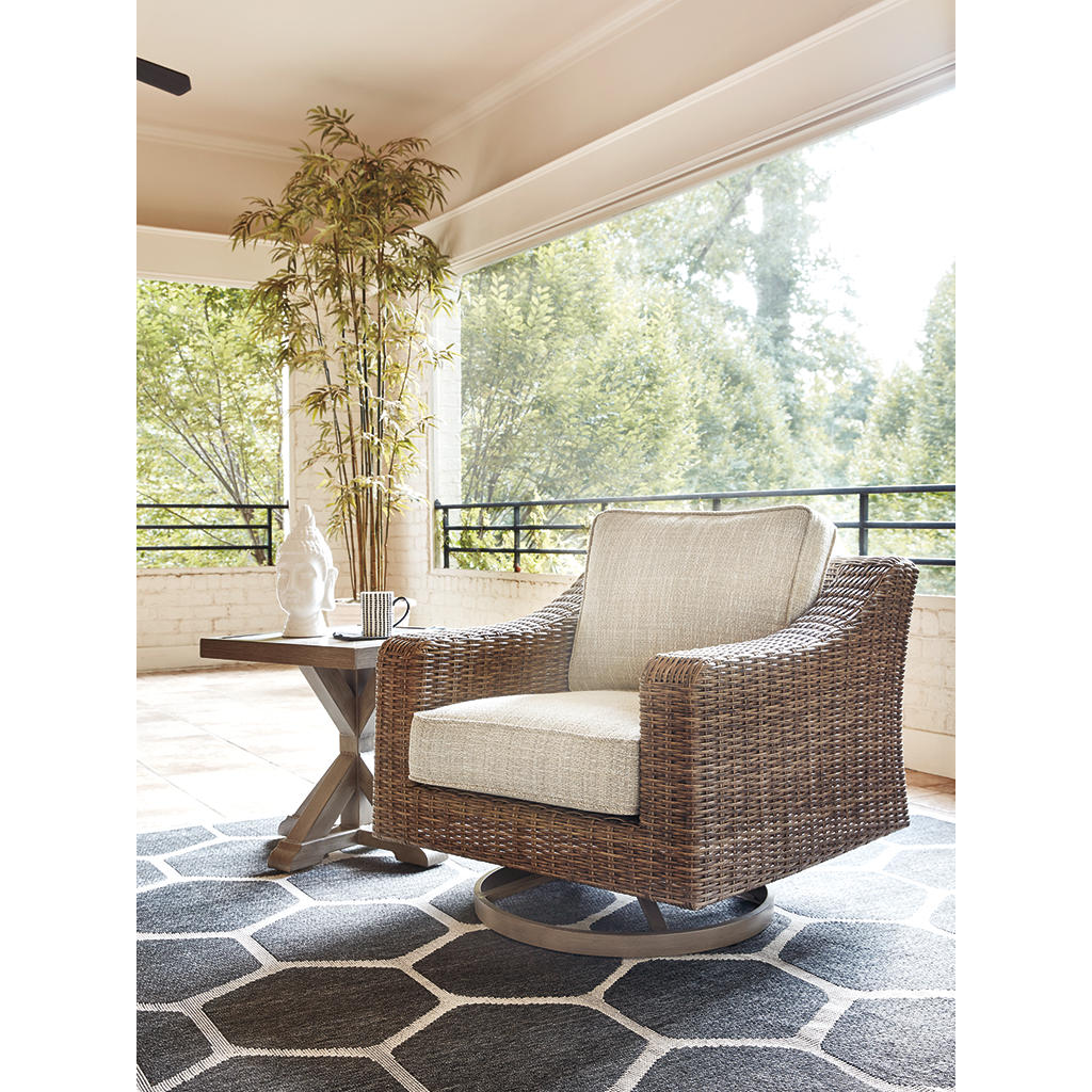 Beachcroft 4-Piece Outdoor Sectional, 2 Arm Chairs, Lounge Chair and Bench Signature Design by Ashley® Uncategorized
