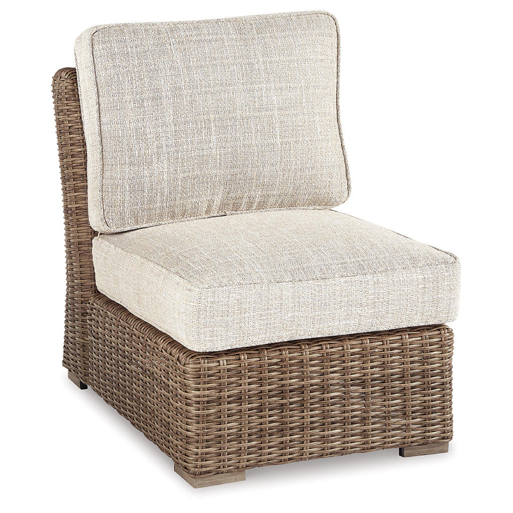 Beachcroft 4-Piece Outdoor Sectional, 2 Arm Chairs, Lounge Chair and Bench Signature Design by Ashley® Uncategorized