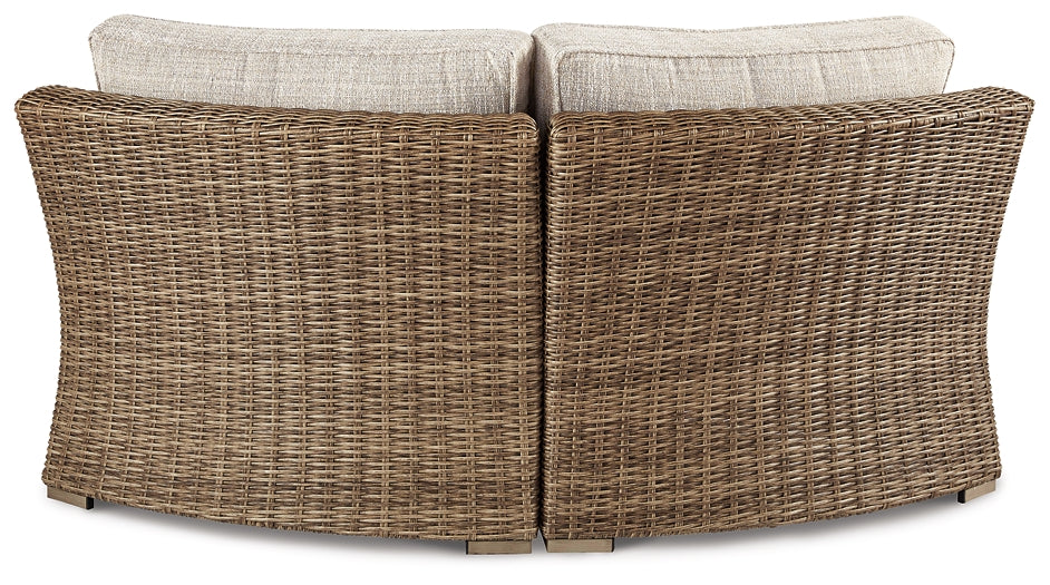 Beachcroft 4-Piece Outdoor Sectional, 2 Arm Chairs, Lounge Chair and Bench