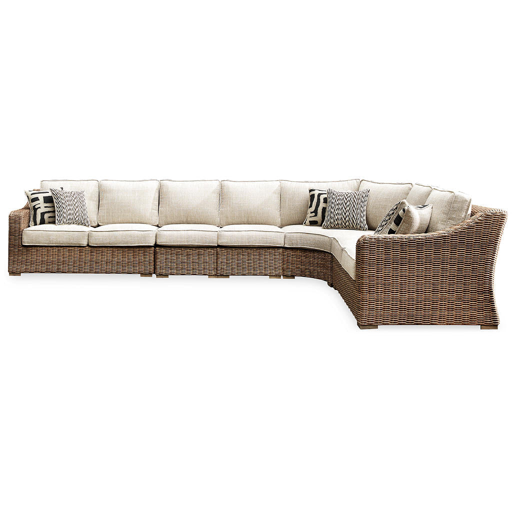Beachcroft 5-Piece Outdoor Sectional with Coffee Table and 2 End Tables Signature Design by Ashley® Uncategorized