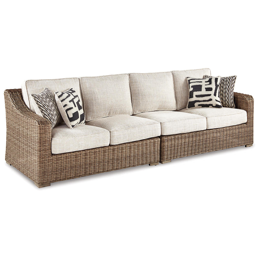 Beachcroft 4-Piece Outdoor Sectional, 2 Arm Chairs, Lounge Chair and Bench Signature Design by Ashley® Uncategorized