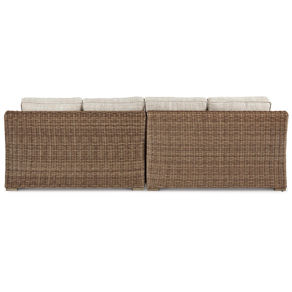 Beachcroft 4-Piece Outdoor Sectional, 2 Arm Chairs, Lounge Chair and Bench Signature Design by Ashley® Uncategorized