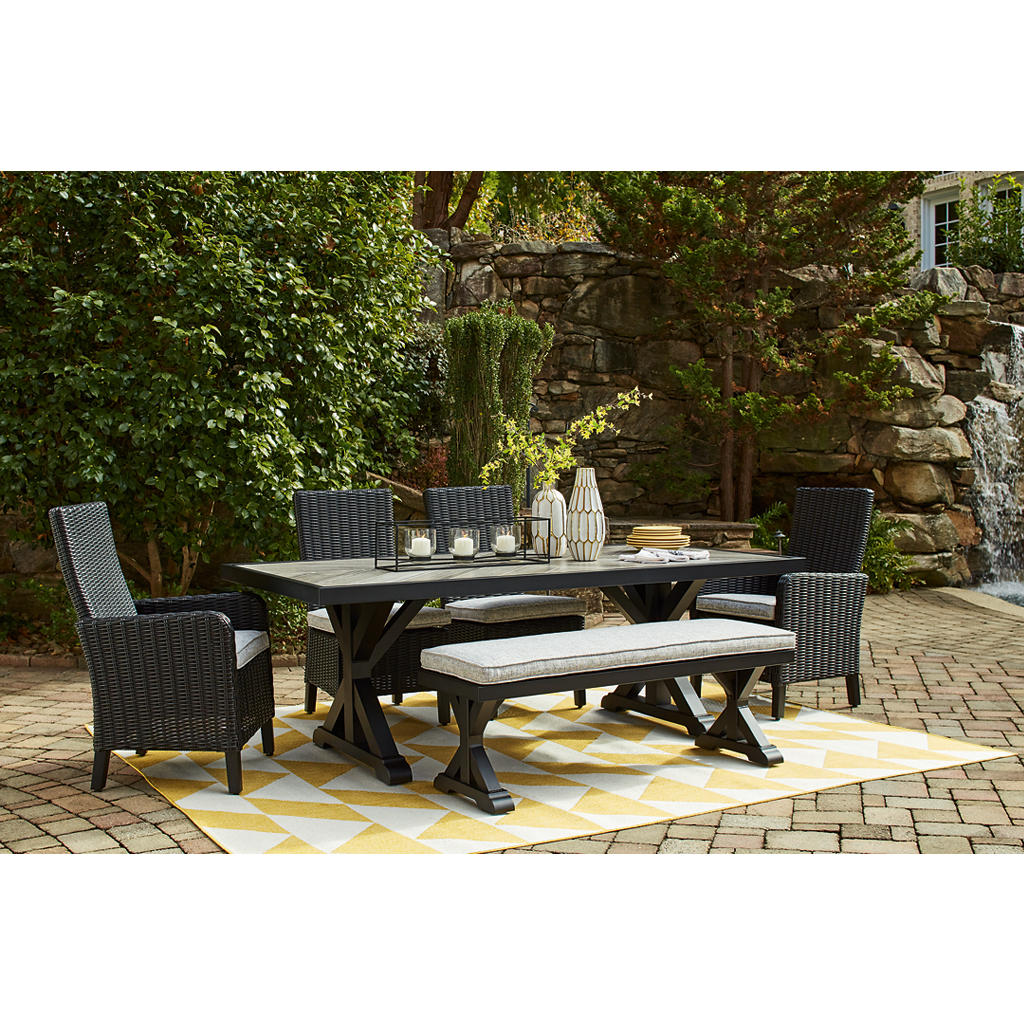 Beachcroft Outdoor Bench with Cushion Signature Design by Ashley® Outdoor