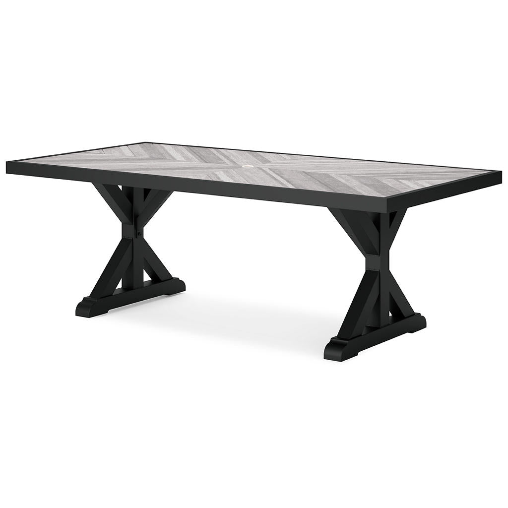 Beachcroft Outdoor Dining Table, 4 Chairs and Bench Signature Design by Ashley® Uncategorized