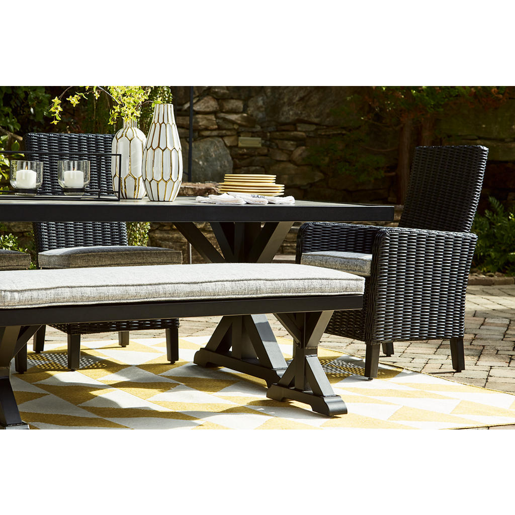 Beachcroft Outdoor Dining Table, 4 Chairs and Bench Signature Design by Ashley® Uncategorized