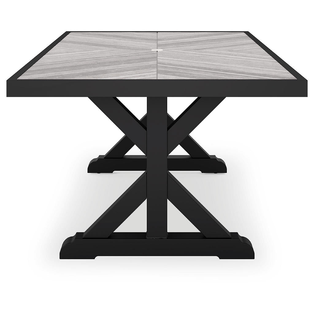 Beachcroft Outdoor Dining Table, 4 Chairs and Bench Signature Design by Ashley® Uncategorized