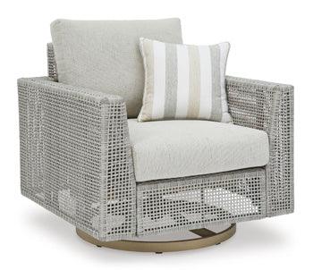 Seton Creek Outdoor Swivel Lounge with Cushion Signature Design by Ashley® Outdoor