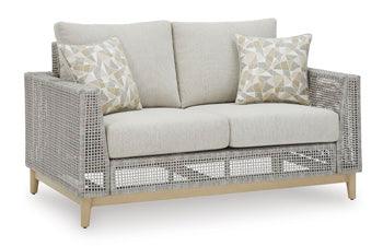 Seton Creek Outdoor Loveseat with Cushion — Nuvella+ Signature Design by Ashley® Outdoor