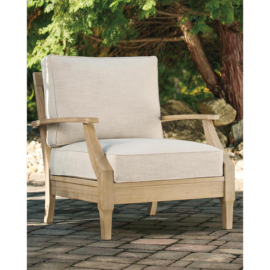 Clare View Outdoor Lounge Chair — Beige Signature Design by Ashley® Outdoor