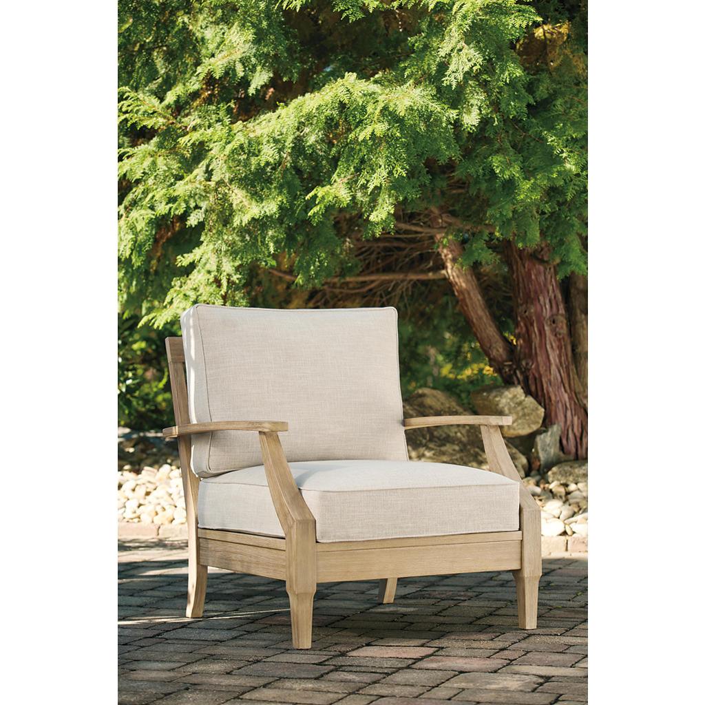Clare View Outdoor Lounge Chair — Beige Signature Design by Ashley® Outdoor