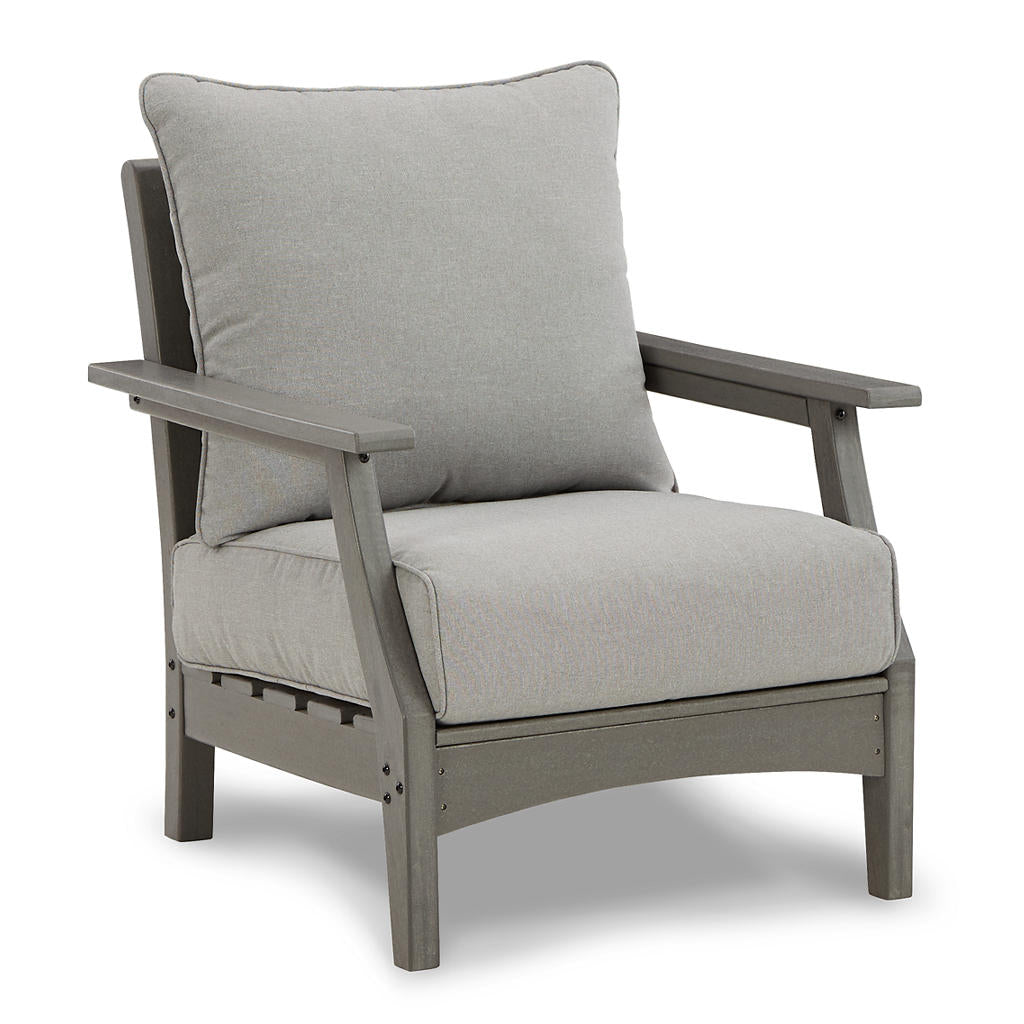 Visola Outdoor Loveseat, 2 Lounge Chairs and Coffee Table Signature Design by Ashley® Uncategorized