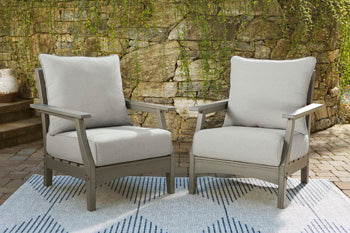 Visola Lounge Chair with Cushion (Set of 2) Signature Design by Ashley® Outdoor