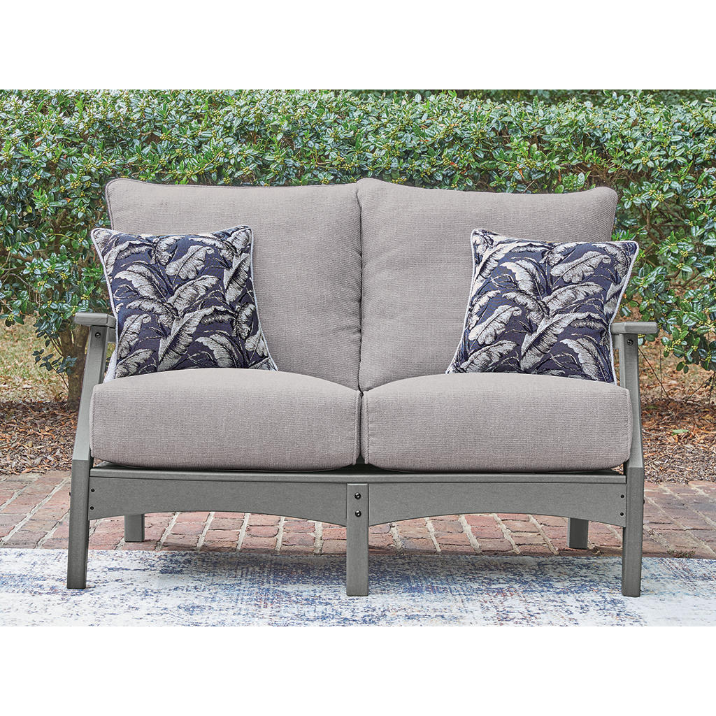 Cove Beach Outdoor Loveseat with Cushion Signature Design by Ashley® Outdoor