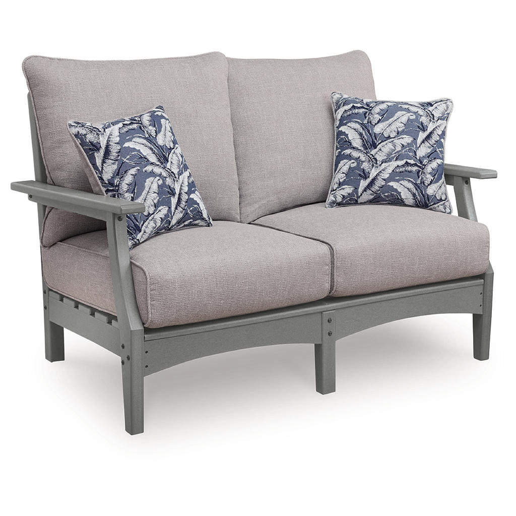 Cove Beach Outdoor Loveseat with Cushion Signature Design by Ashley® Outdoor