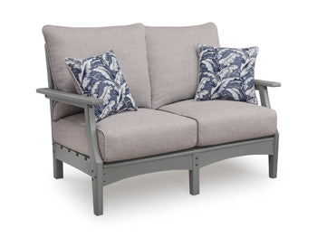 Cove Beach Outdoor Loveseat with Cushion Signature Design by Ashley® Outdoor