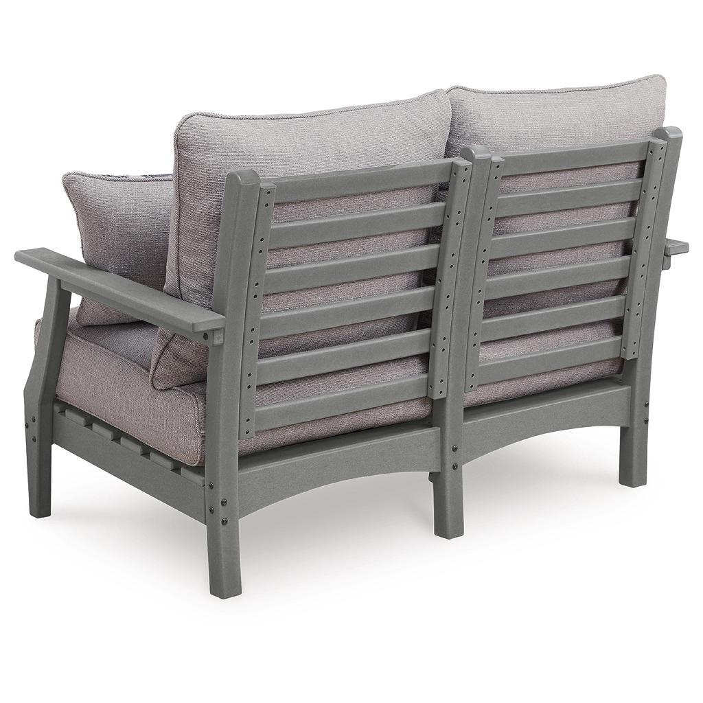 Cove Beach Outdoor Loveseat with Cushion Signature Design by Ashley® Outdoor