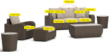 Sandy Bloom Pillow Signature Design by Ashley® Component Skus
