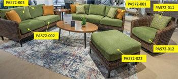 Horizon Hall Outdoor Seat Cushion — Green Signature Design by Ashley® Component Skus