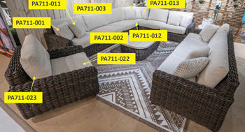 Kimora Corner Seat Cushion Signature Design by Ashley® Component Skus