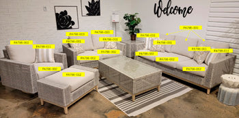 Seton Creek Seat Cushion (002) — Outdoor Replacement Signature Design by Ashley® Component Skus