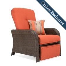 Sawyer Recliner w/ Grenadine Orange Cushion