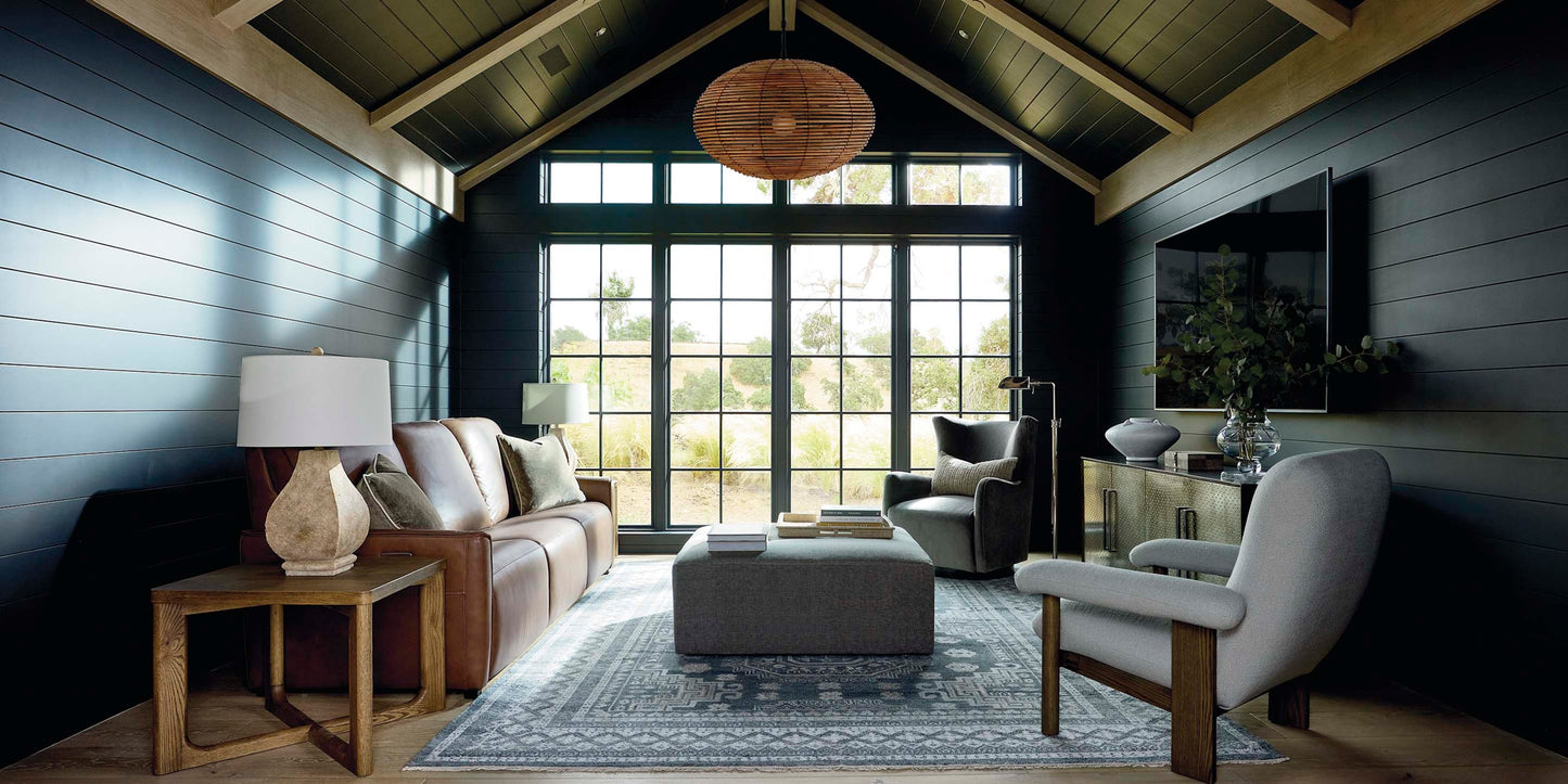 Everett Leather Modular Reclining Sofa Bassett