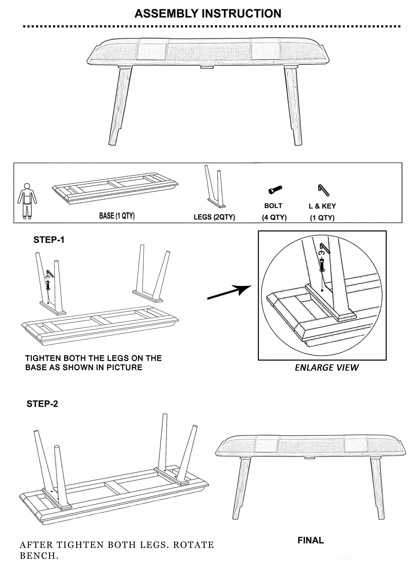 Sacsha Bench Livabliss Sacsha