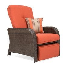 Sawyer Patio Recliner, Grenadine Orange