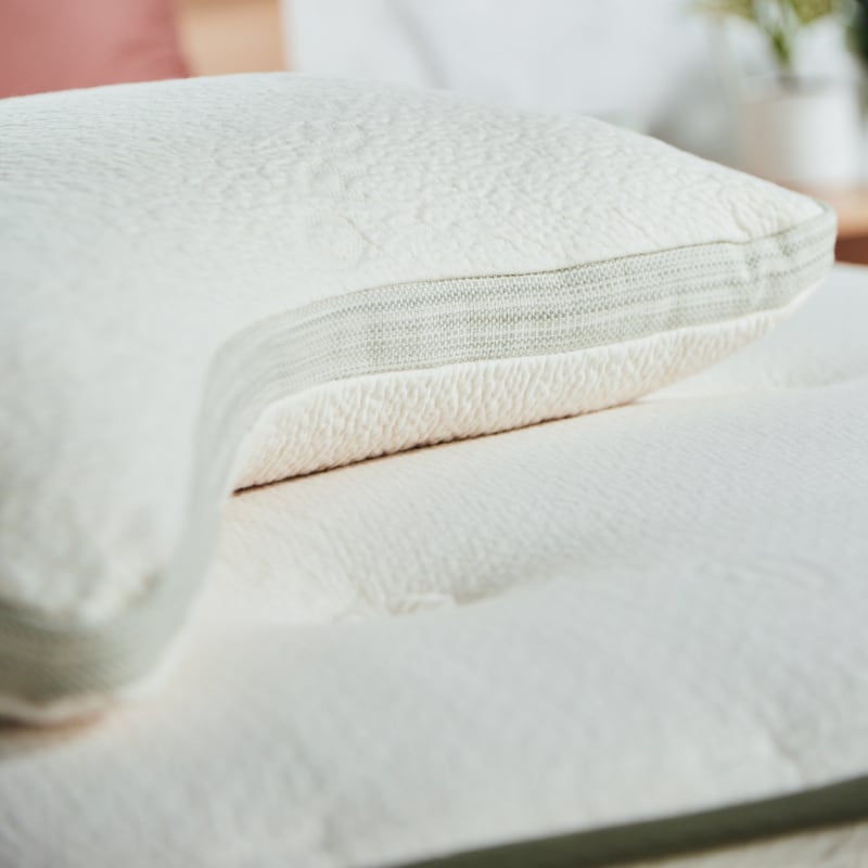 Avocado Green Side Sleeper Pillow — Contoured Organic Latex and Kapok