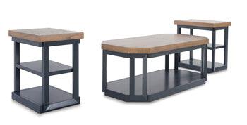 Landocken Table Set of 3 — Brown/Blue Signature Design by Ashley® Living Room