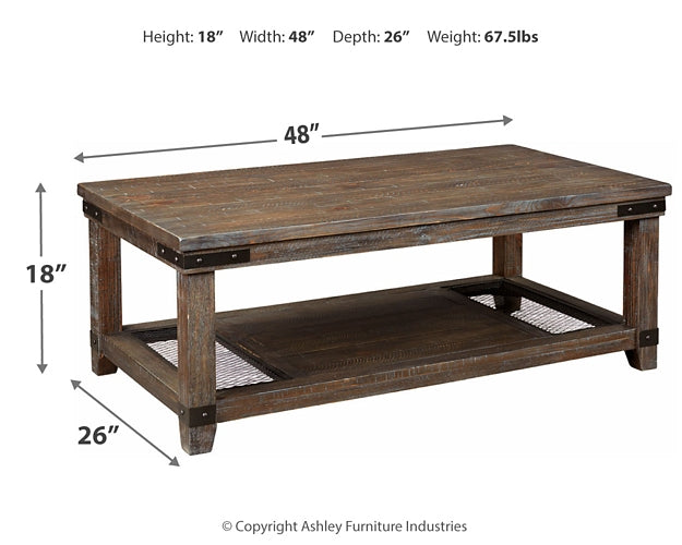 Danell Ridge Coffee Table and 2 End Tables