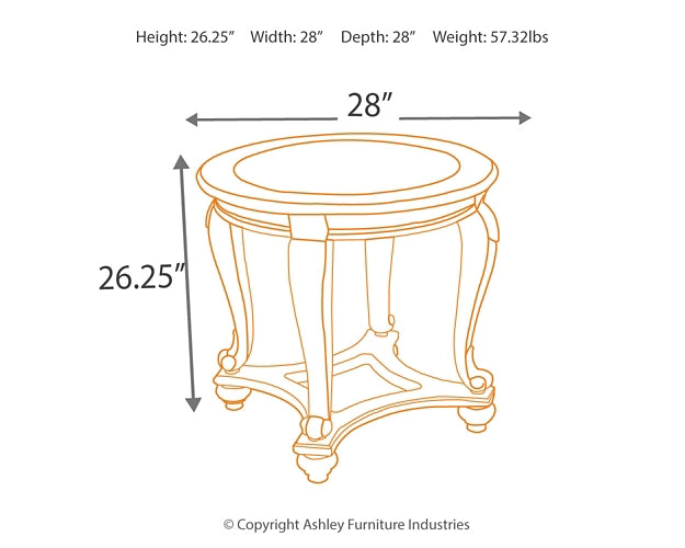 Norcastle Coffee Table and 2 End Tables