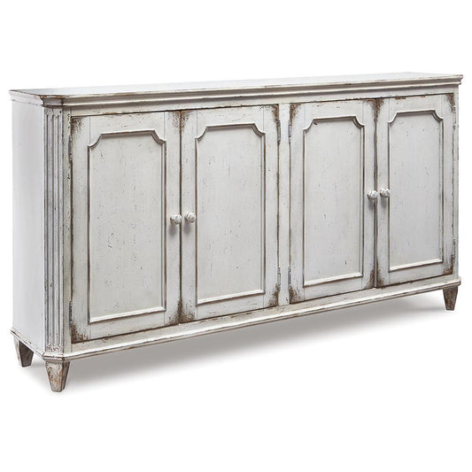 Mirimyn Accent Cabinet — Antique White Vintage Storage Signature Design by Ashley® Living Room
