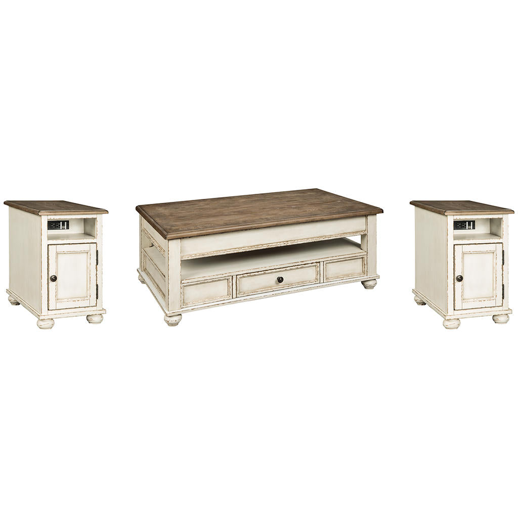 Realyn Coffee Table and 2 Chairside End Tables Signature Design by Ashley® Uncategorized