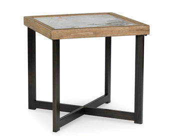 Montia End Table — Sintered Stone Square with Lower Shelf Signature Design by Ashley® Living Room