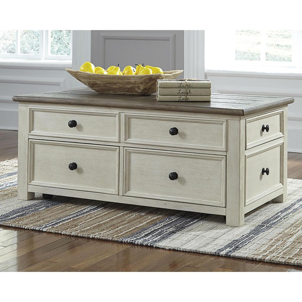 Bolanburg Lift-Top Coffee Table — 4 Drawers on Casters Signature Design by Ashley® Living Room
