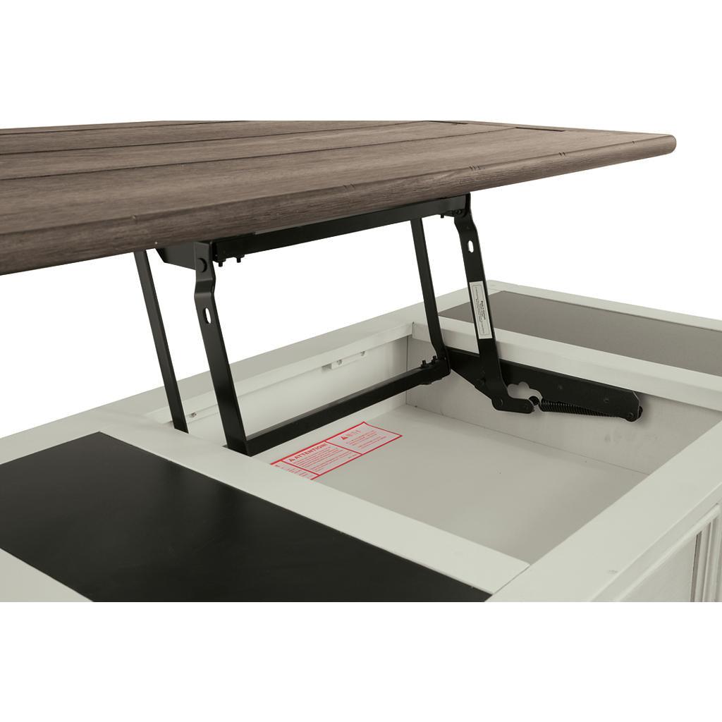 Bolanburg Table Set — Lift-top coffee table and 2 powered chairside tables Signature Design by Ashley® Uncategorized