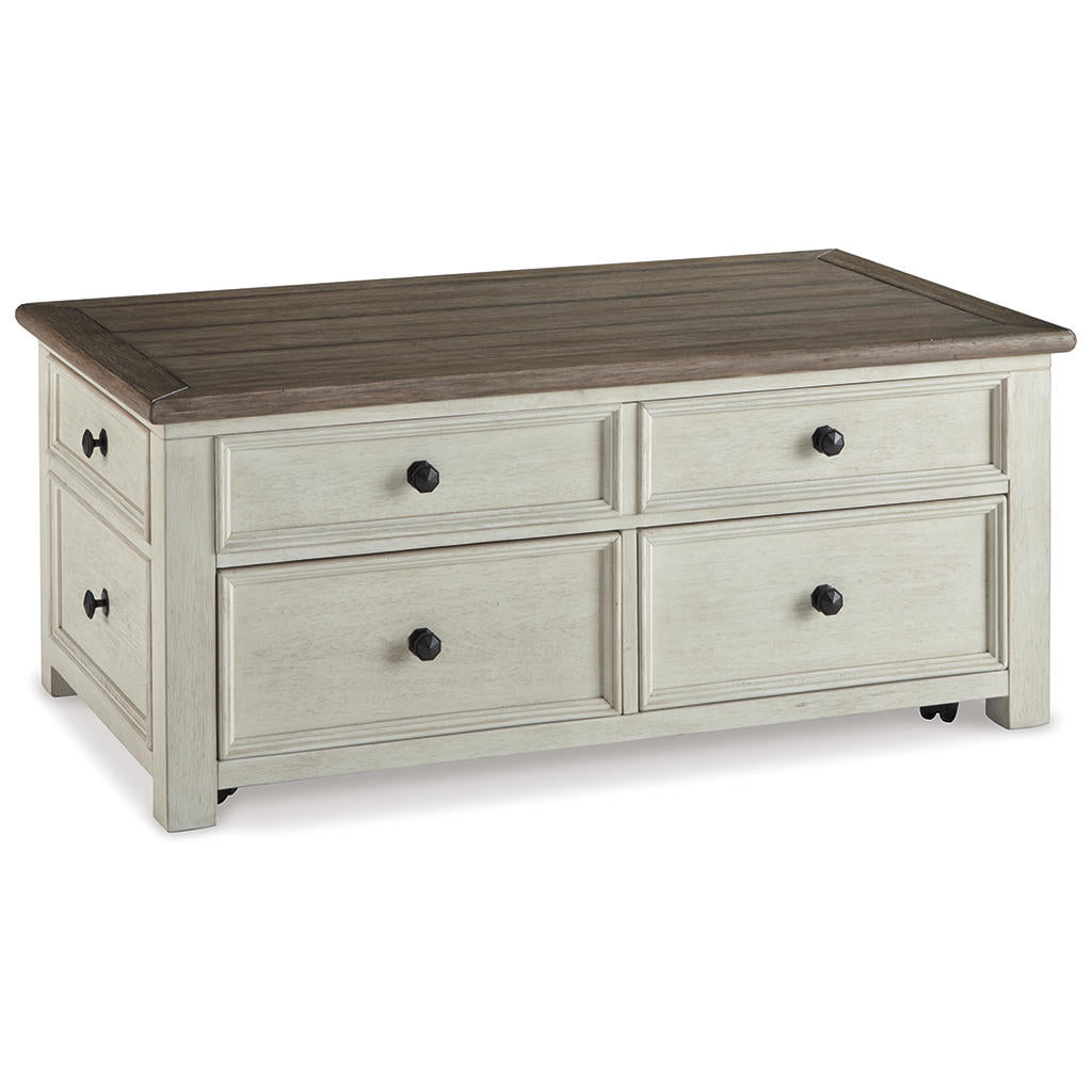 Bolanburg Coffee Table and 2 Chairside End Tables with Console Signature Design by Ashley® Uncategorized