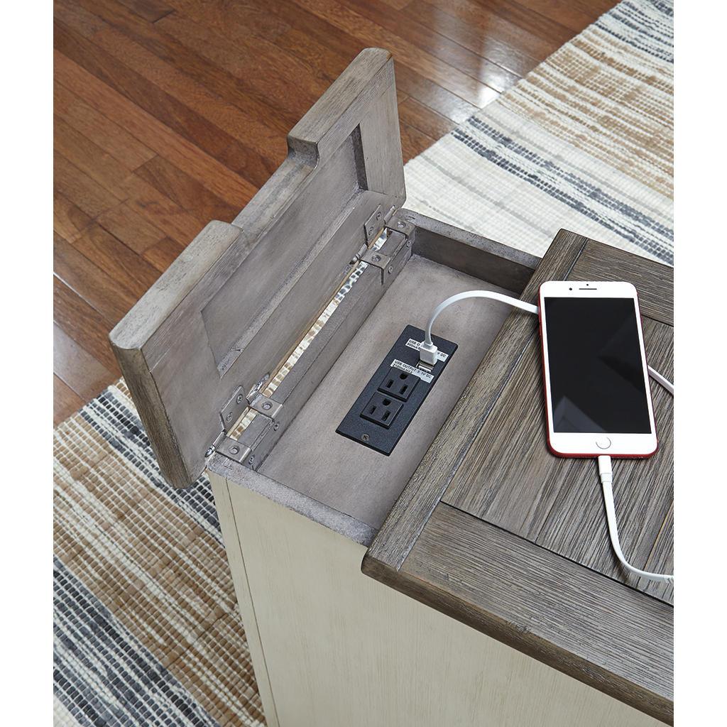 Bolanburg Table Set — Lift-top coffee table and 2 powered chairside tables Signature Design by Ashley® Uncategorized