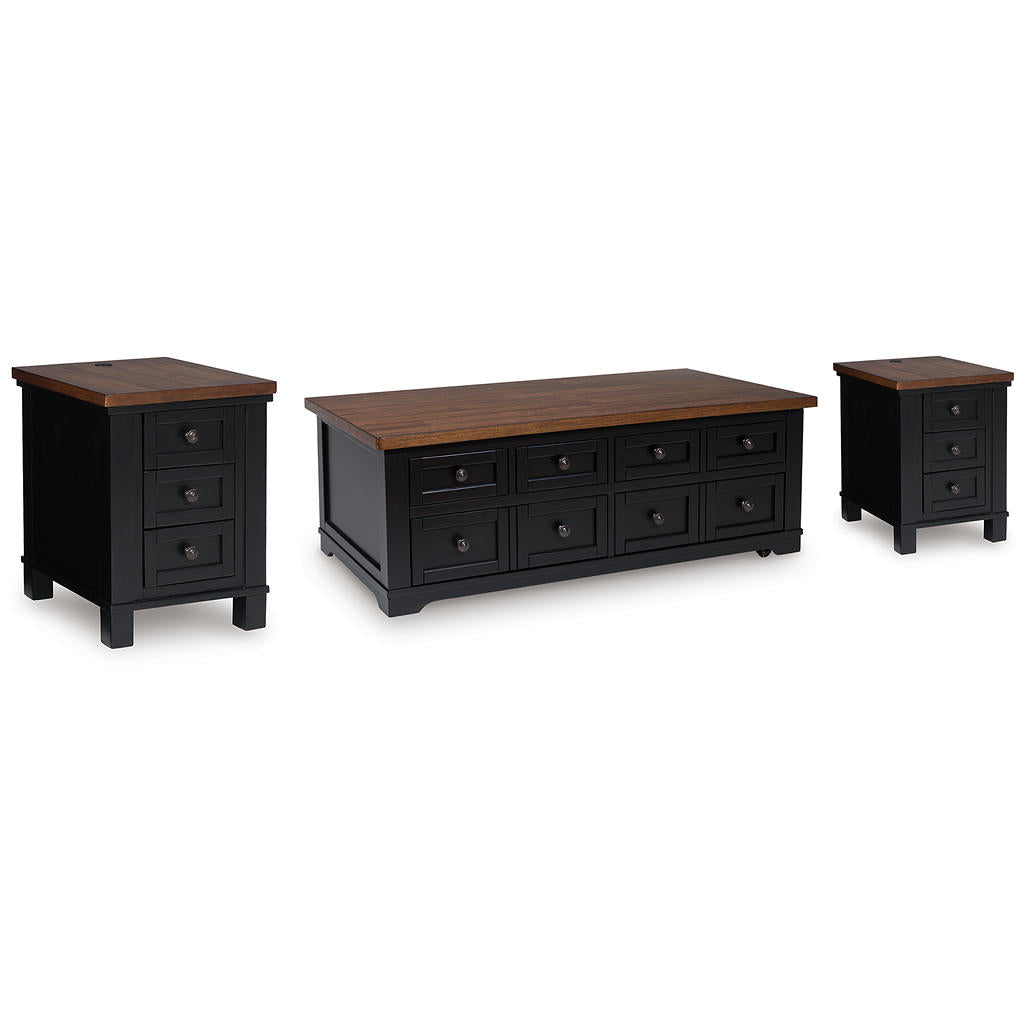 Wildenauer Lift-top Coffee Table and 2 Chairside End Tables Signature Design by Ashley® Uncategorized