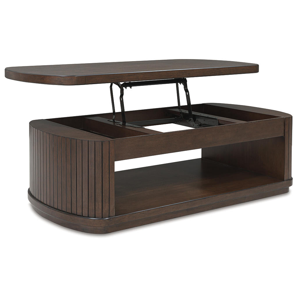 Korestone Lift-Top Coffee Table — Hidden Storage, Mango Wood Signature Design by Ashley® Living Room