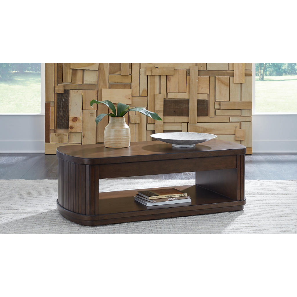 Korestone Lift-Top Coffee Table — Hidden Storage, Mango Wood Signature Design by Ashley® Living Room